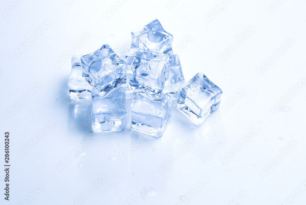 Ice crystal cubes, space for text or design. Ice crystal cubes, space for text or design.