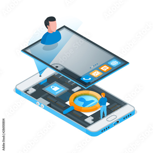 Wallpaper Mural Face identification concept Torontodigital.ca