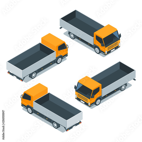 Isometric cargo truck 03