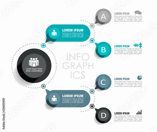 Infographic design template with place for your data. Vector illustration.