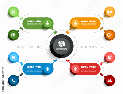 Infographic design template with place for your data. Vector illustration.