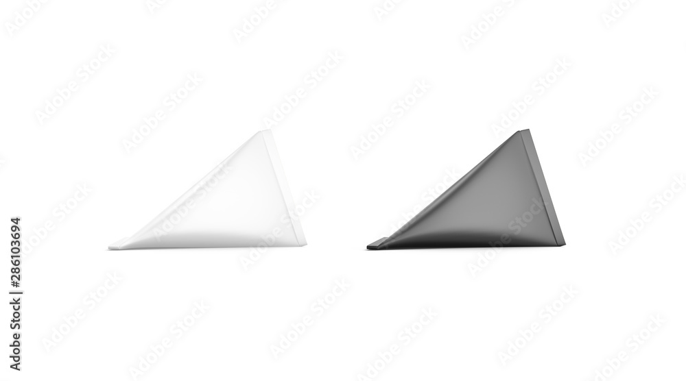 Blank black and white cardboard cream pack mockup, isolated Blank black and white cardboard cream pack mockup, isolated