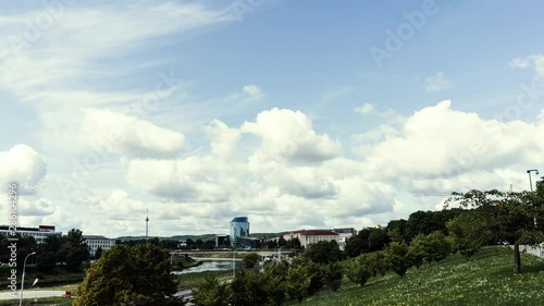 Time laps of Vilnius city