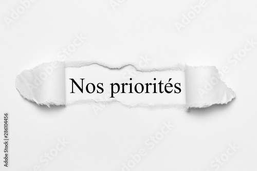 Nos priorités