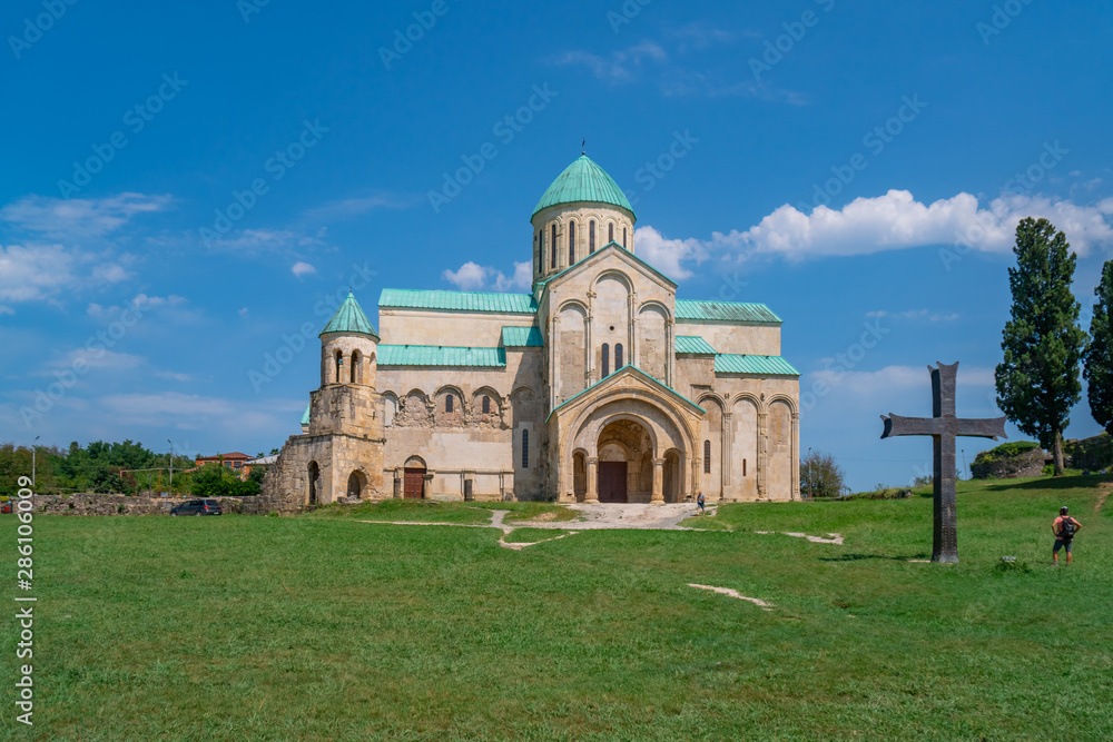 Naklejka premium Bagrati Cathedral Orthodox church (XI century) in Kutaisi city, Georgia
