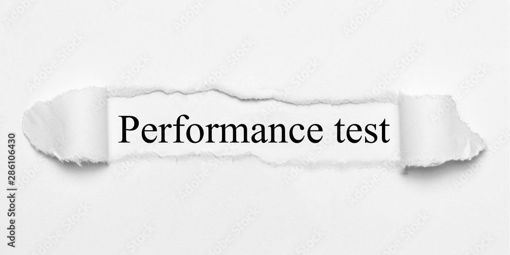Obraz premium Performance test