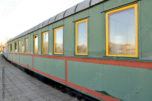 KALININGRAD, RUSSIA. Car-salon № 70010 of 1937 built. Museum of History of Kaliningrad Railway