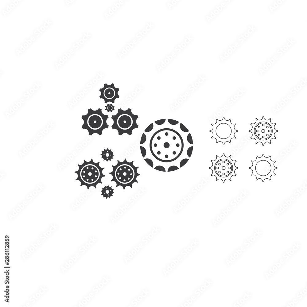 Gear Logo Template vector Gear Logo Template vector
