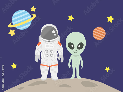 宇宙飛行士と宇宙人