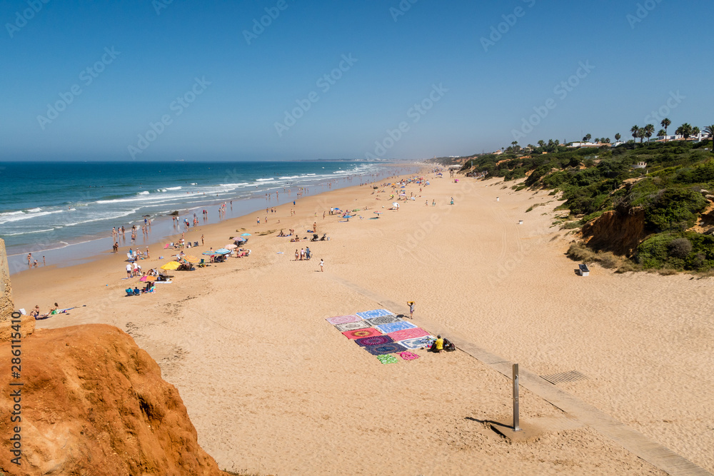 Roche coves in Conil de la Frontera, Cadiz, Spain Roche coves in Conil de la Frontera, Cadiz, Spain