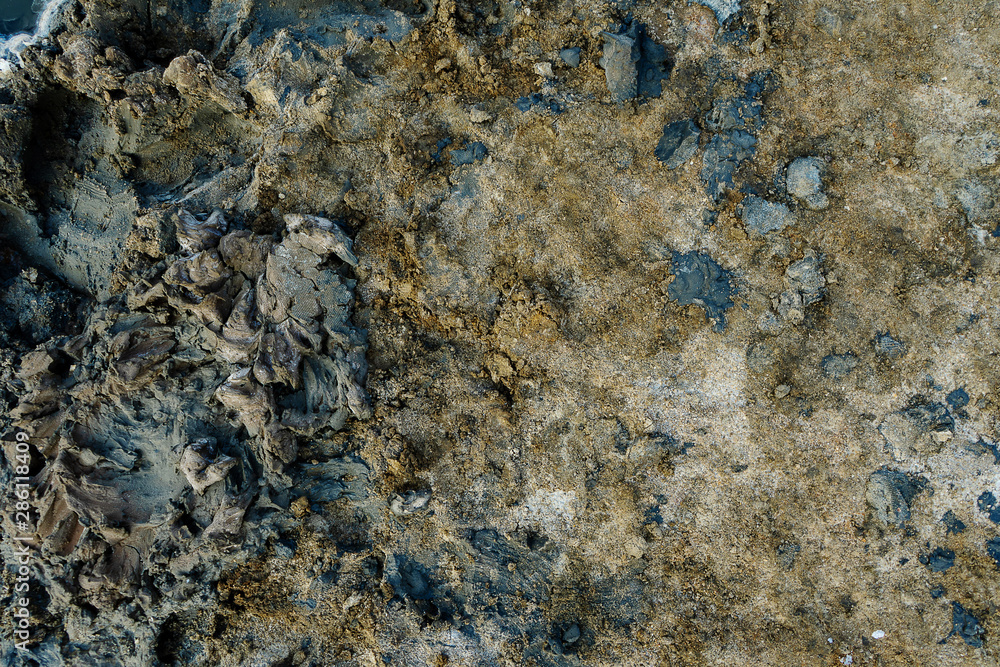 close up of high resolution texture of crystallized salt in a lake. space landscapes. Beatiful colors of nature. Travel photo background. Dried sea salt in the ground close up of high resolution texture of crystallized salt in a lake. space landscapes. Beatiful colors of nature. Travel photo background. Dried sea salt in the ground