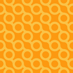 Ingelijste posters Oranje patronen Oranje minimalistisch geometrisch patroon  © ExpressVectors