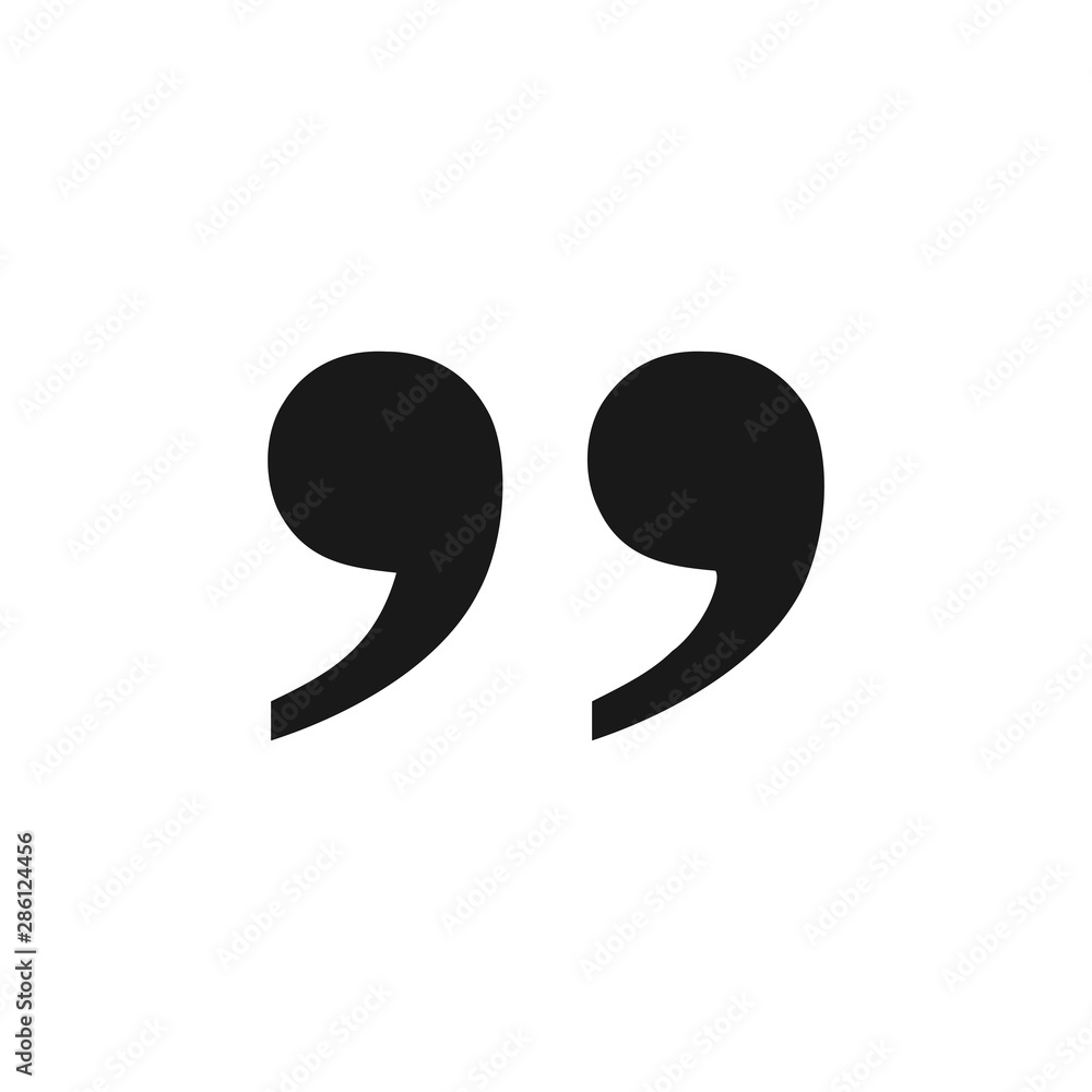 Quote Mark symbol icon vector EPS 10 illustration Quote Mark symbol icon vector EPS 10 illustration