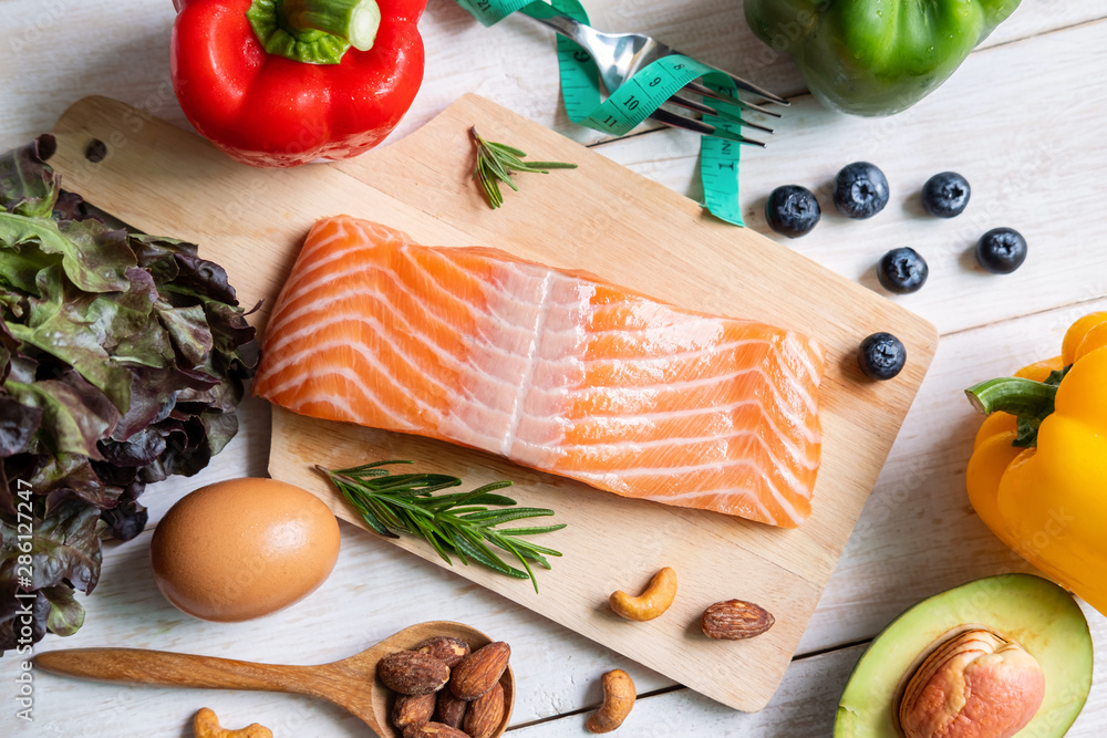 Healthy eating food low carb, Ketogenic diet concept Healthy eating food low carb, Ketogenic diet concept