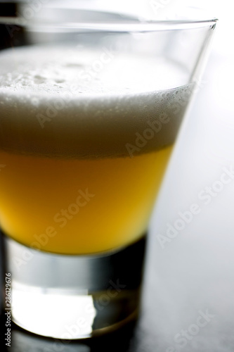 Close up of angostura sour punch served on table