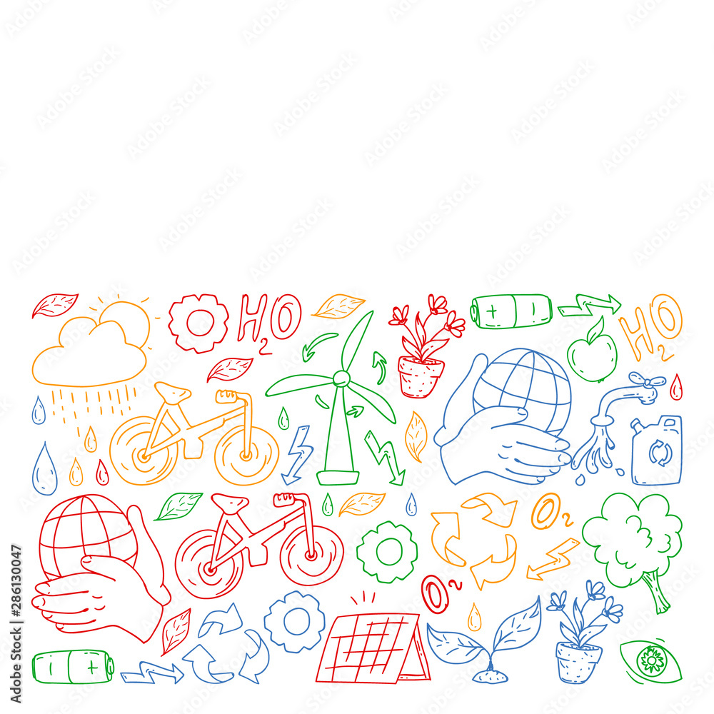 Vector logo, design and badge in trendy drawing style - zero waste concept, recycle and reuse, reduce - ecological lifestyle and sustainable developments icons. Vector logo, design and badge in trendy drawing style - zero waste concept, recycle and reuse, reduce - ecological lifestyle and sustainable developments icons.