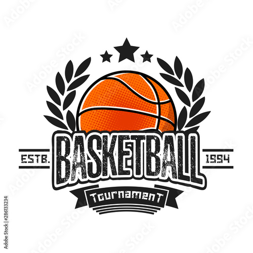 Basketball logo design template