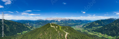 Hochwurzen and Dachstein mountain in the Austrian Alps