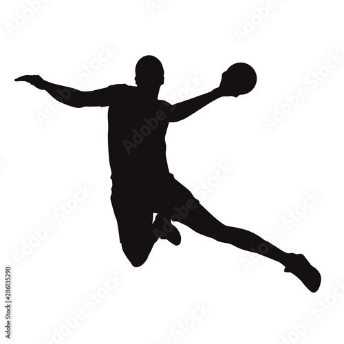 Man Handball Player Silhouette