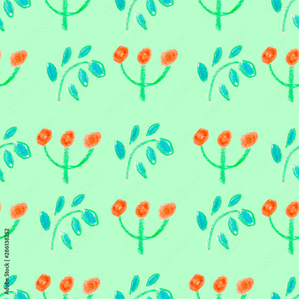 custom made wallpaper toronto digitalSeamless pattern as children's drawing wax crayons