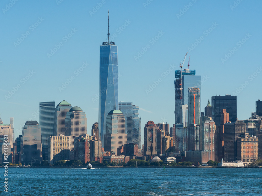 Battery Park City and World Trade Center in Lower Manhattan