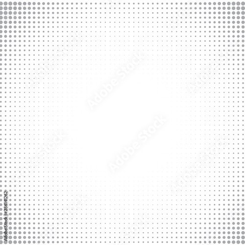 Gray dots on white background 