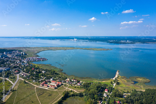 Kaliningrad Bay near the Pribrezhniy village, aerial view