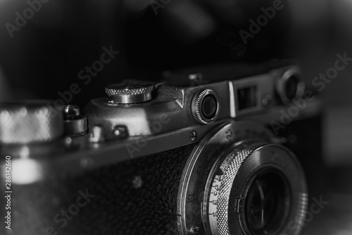 Valokuva Close up of vintage camera