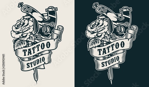Tattoo studio emblem