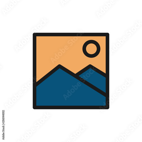 Picture symbol icon vector EPS 10 illustration