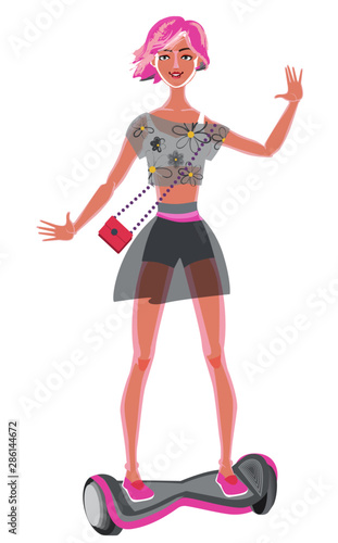 gyroboard girl