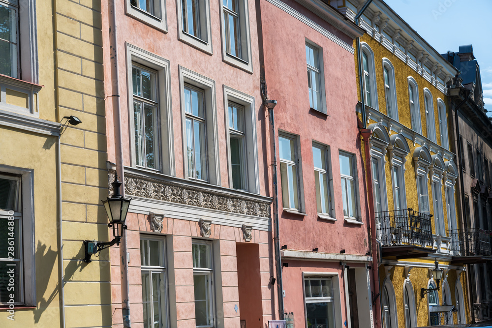 Naklejka premium A Block of Flats in Tallin Estonia