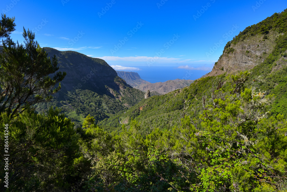 Landschaft im Norden der Insel La Gomera