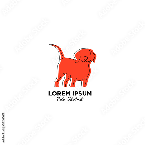 pet dog design vector icon illustration