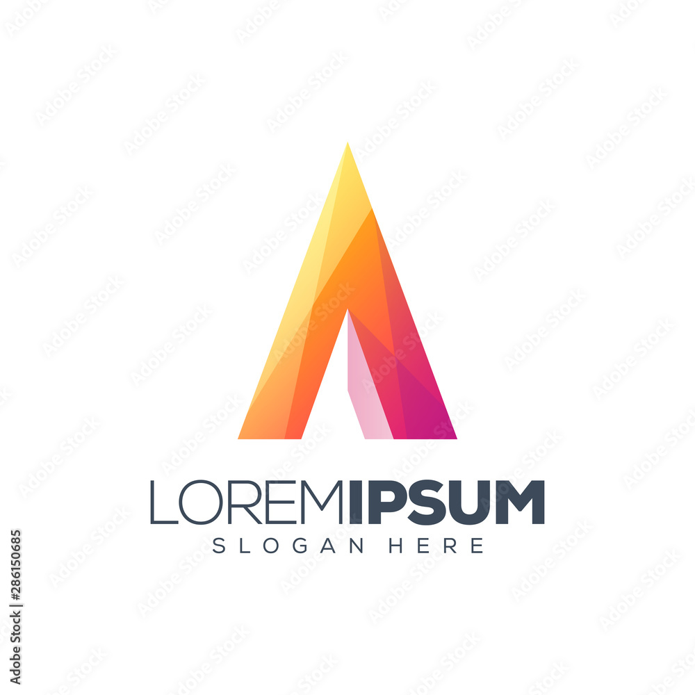 letter A logo design vector illustration letter A logo design vector illustration