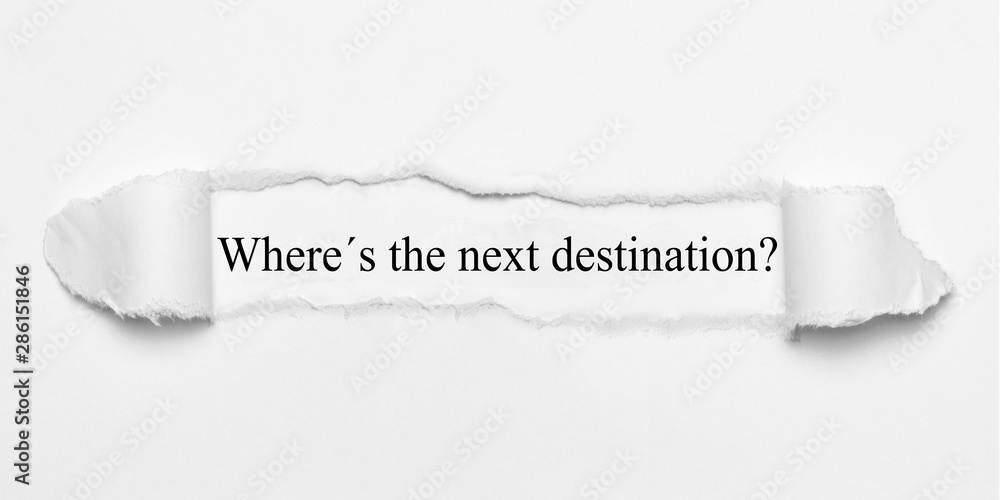 Obraz premium Where´s the next destination?