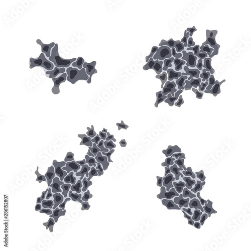 Vector isolated illustration of malignant tumor photo
