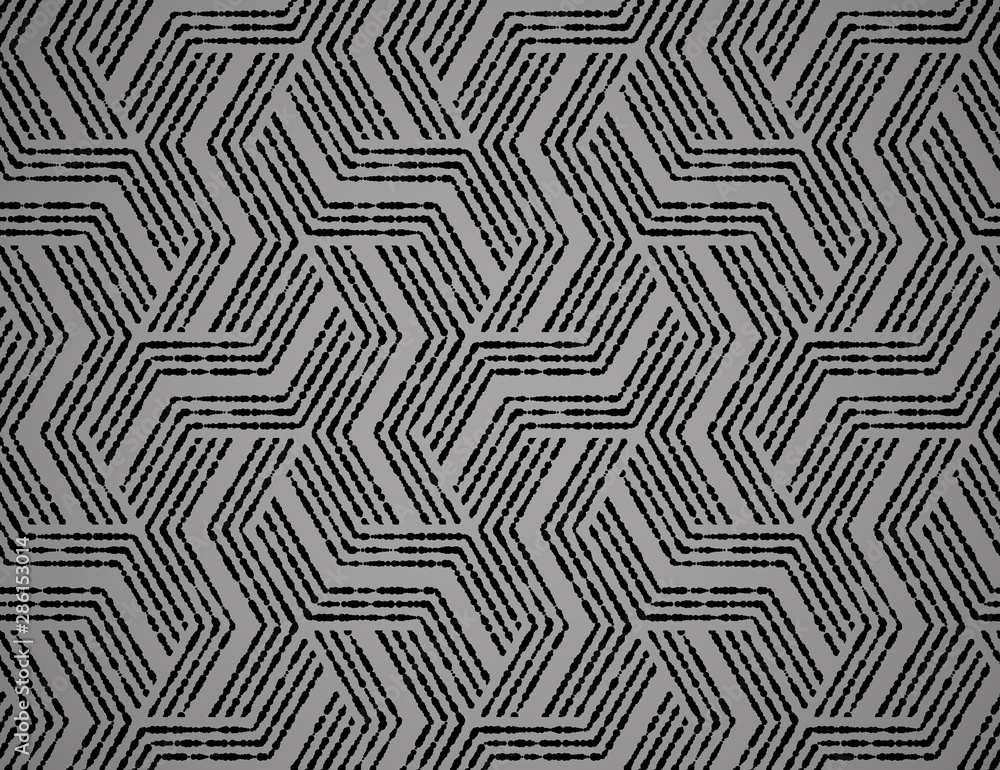 Abstract geometric pattern with stripes, lines. Seamless vector background. Black and grey ornament. Simple lattice graphic design Abstract geometric pattern with stripes, lines. Seamless vector background. Black and grey ornament. Simple lattice graphic design