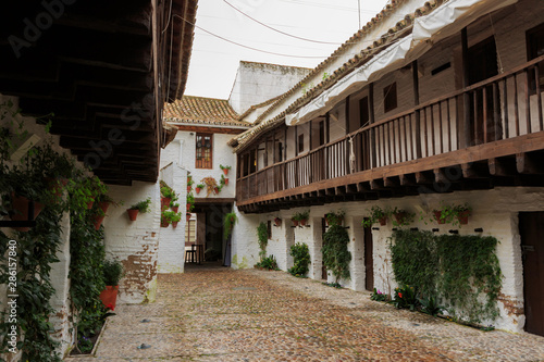 Cordoba,Spain,2,2014;Centro de flamenco de Fosforito, is Andalusian traditional patio in Cordoba. photo