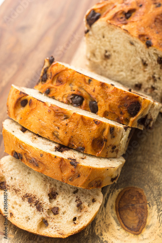 Wallpaper Mural Sliced chocolate bread. Torontodigital.ca