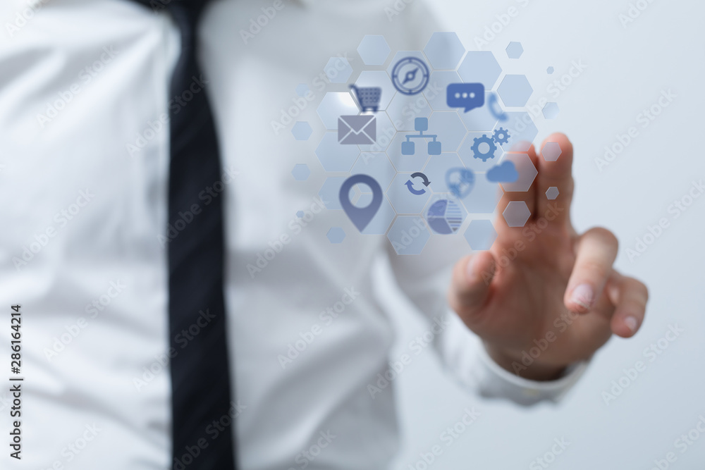 Protect Cloud Information Data Concept.. Protect Cloud Information Data Concept..