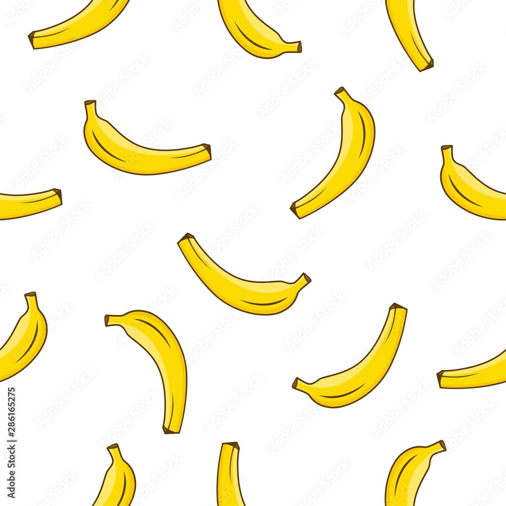 Bananas seamless vector for textile, surface textures, web page backgrounds