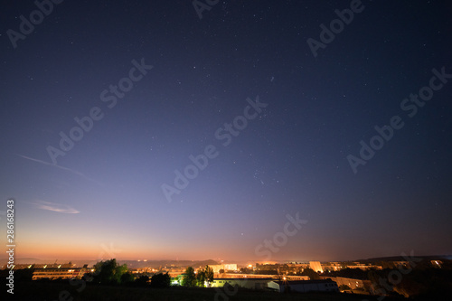 Night sky panorama