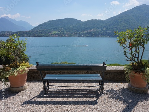 View of Lake Como from the shores of Tremezzo