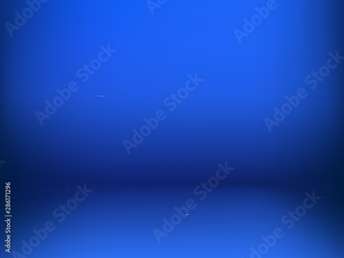 vector illustration of blue room background with light effect