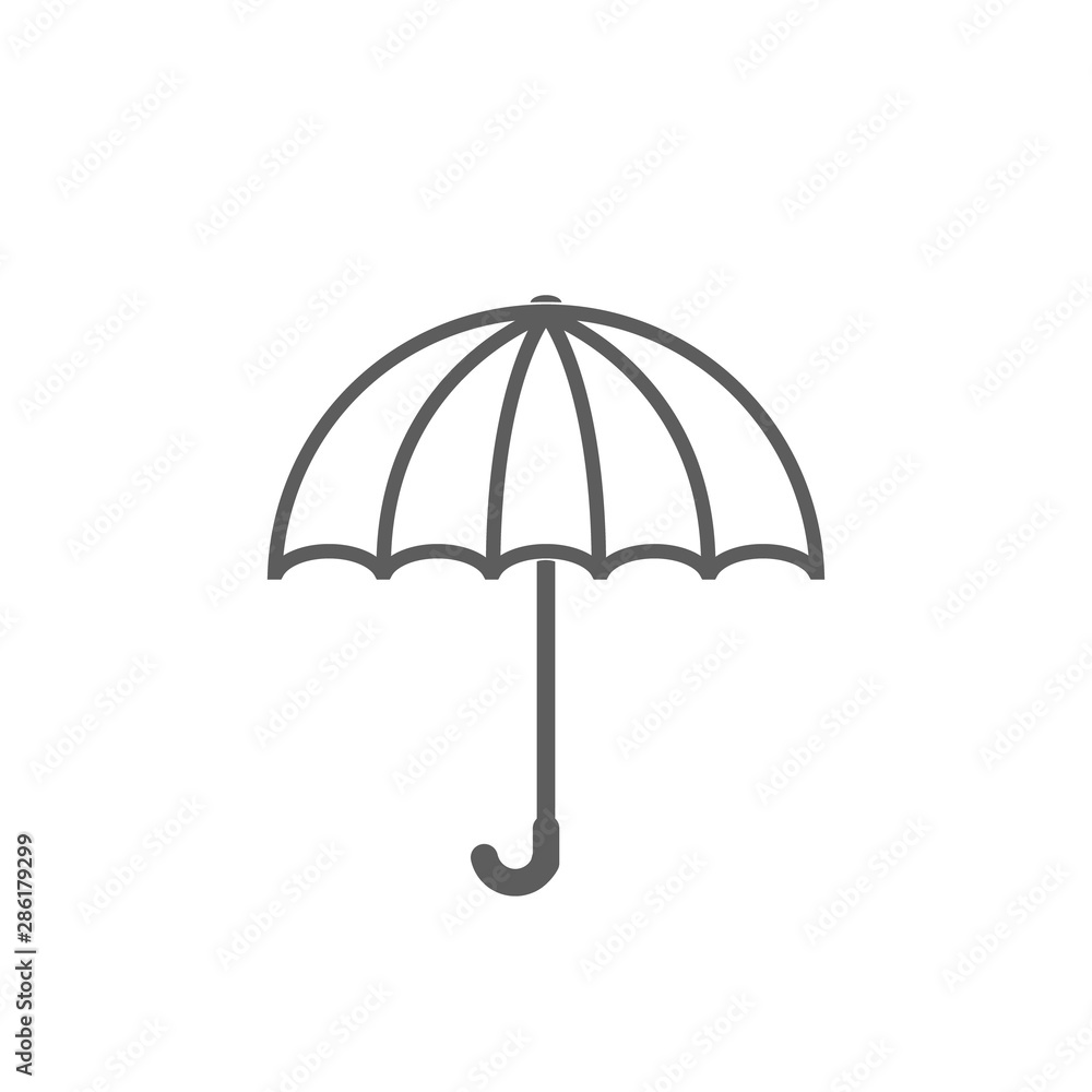 Umbrella icon vector flat style trendy on white background Umbrella icon vector flat style trendy on white background