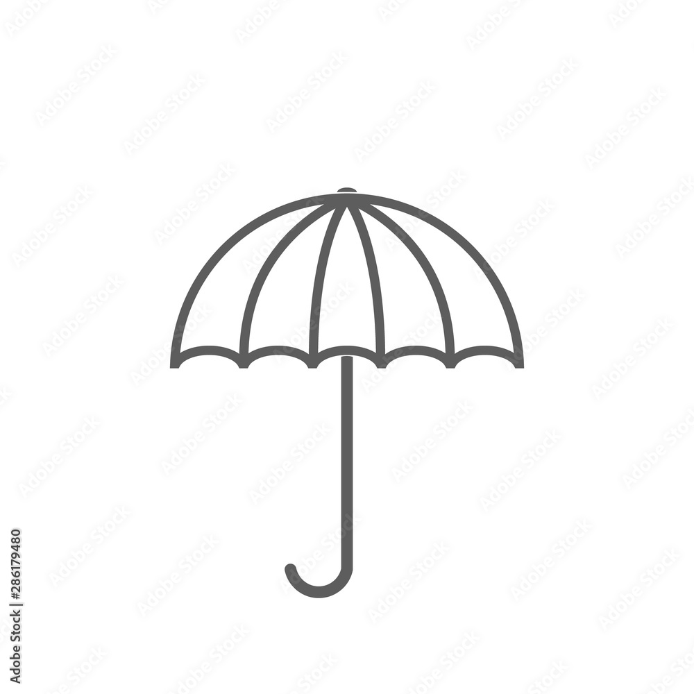 Umbrella icon vector flat style trendy on white background Umbrella icon vector flat style trendy on white background