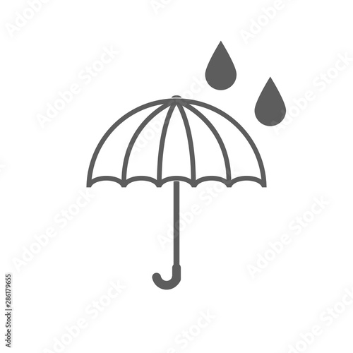 Umbrella icon vector flat style trendy on white background