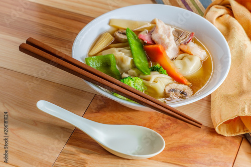 Chinese Subgum Wonton Soup photo