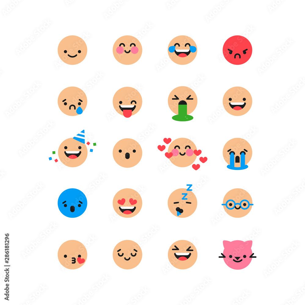 Fun smiley face cartoon icon isolated background Fun smiley face cartoon icon isolated background